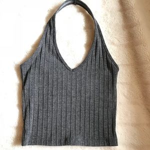 Hollister cropped halter top